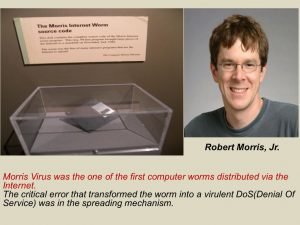 first computer worm "morrison worm"